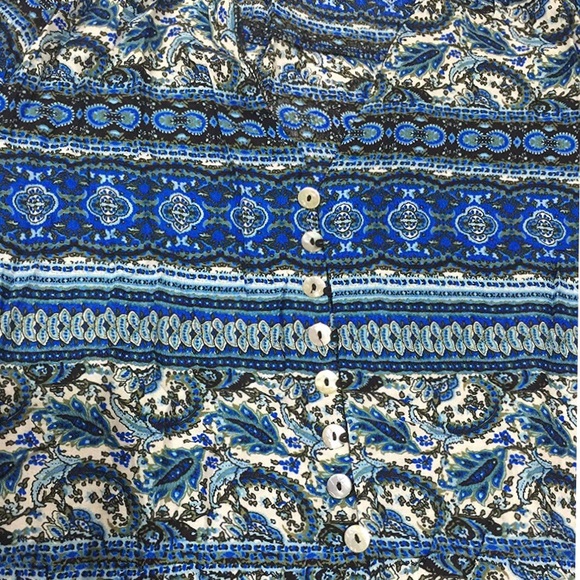 ☯NWT Boho Button up Floral Split Maxi Dress☯ - Picture 5 of 5